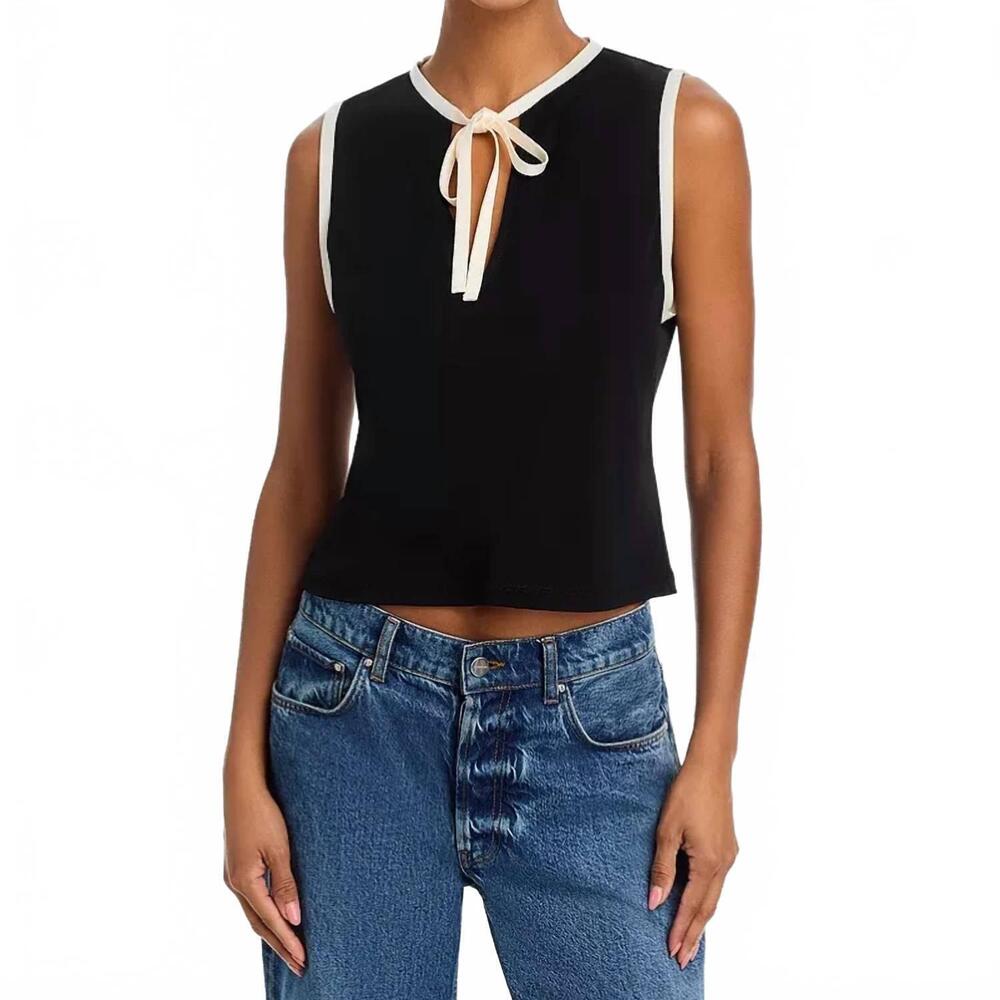 NEW FRAME the keyhole tie tank in black
